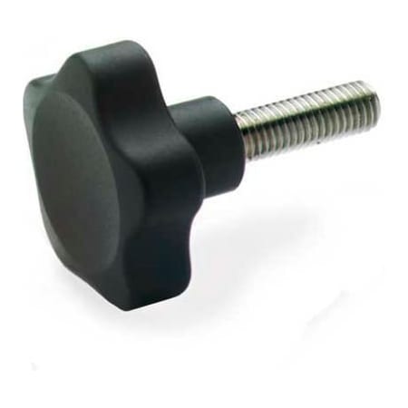 J.W. Winco J.W. Winco EN5337.4 Solid Five Lobed Knob, 20", M6 x 1.0, 5337.4-32-M6-20 5337.4-32-M6-20-NI